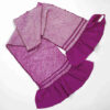purple silk shibori obiage