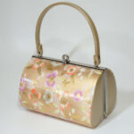 floral pattern kimono clasp bag