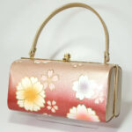 floral pattern kimono clasp bag