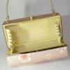 inside of floral pattern kimono clasp bag