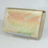 back side of gold strings kimono bag
