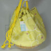 yellow kimono drawstring pouch called "Kinchaku"
