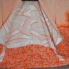 inner side of floral silk shibori haori