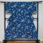 back side of silk kimono