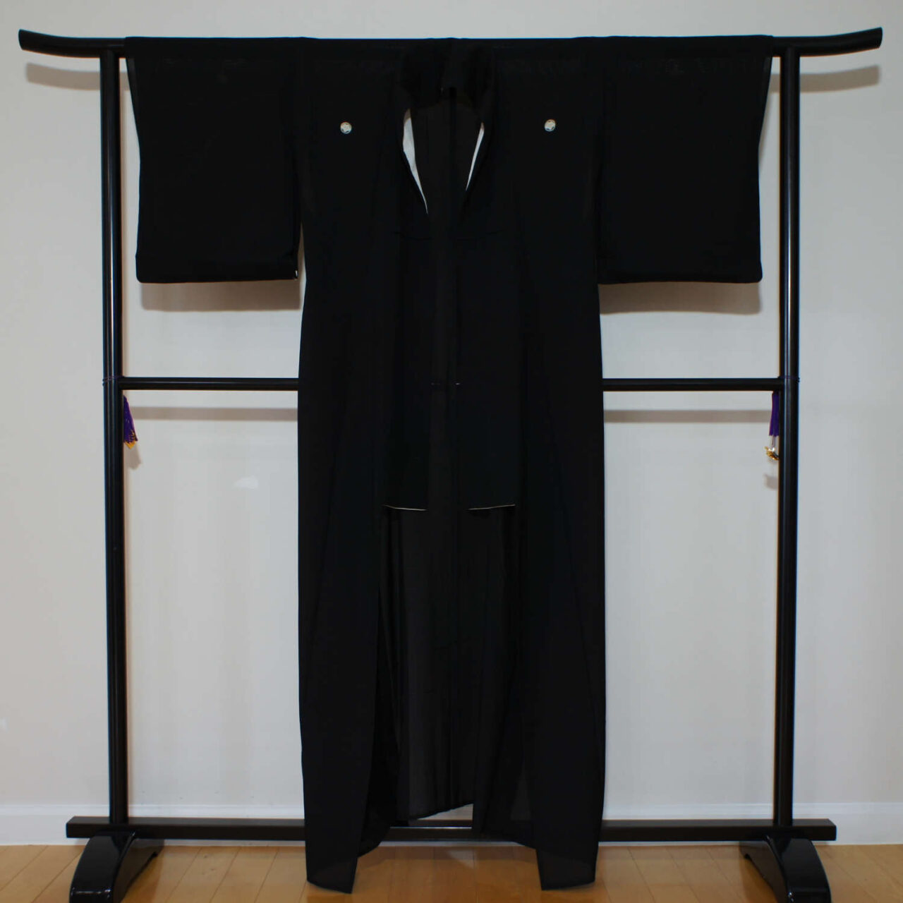 summer black kimono