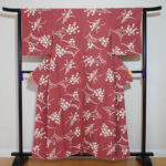 back side of silk kimono