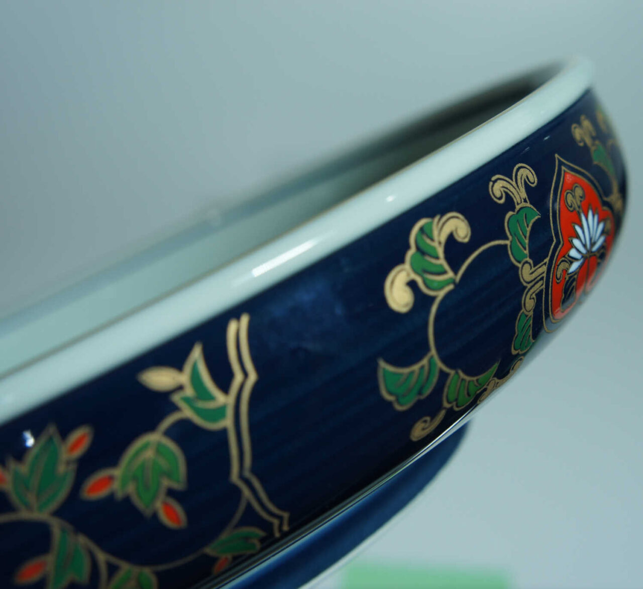 side of Japanese ceramic platter