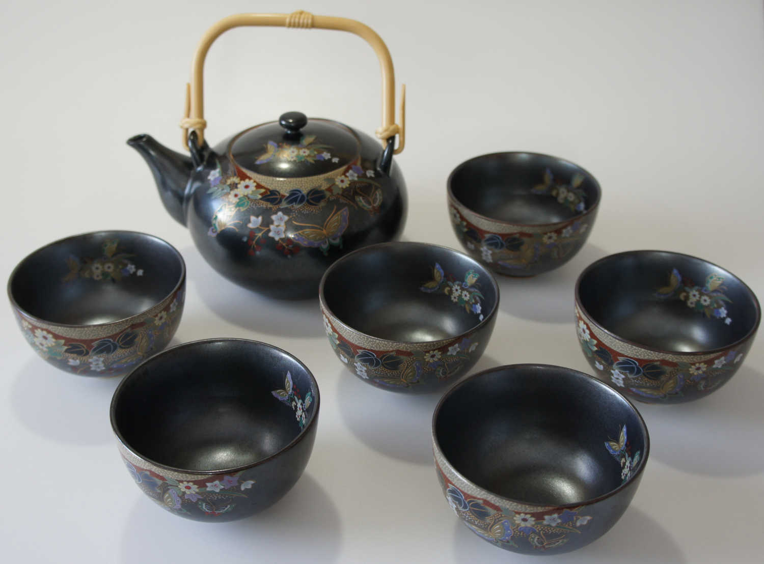 Japanese tableware set for tea