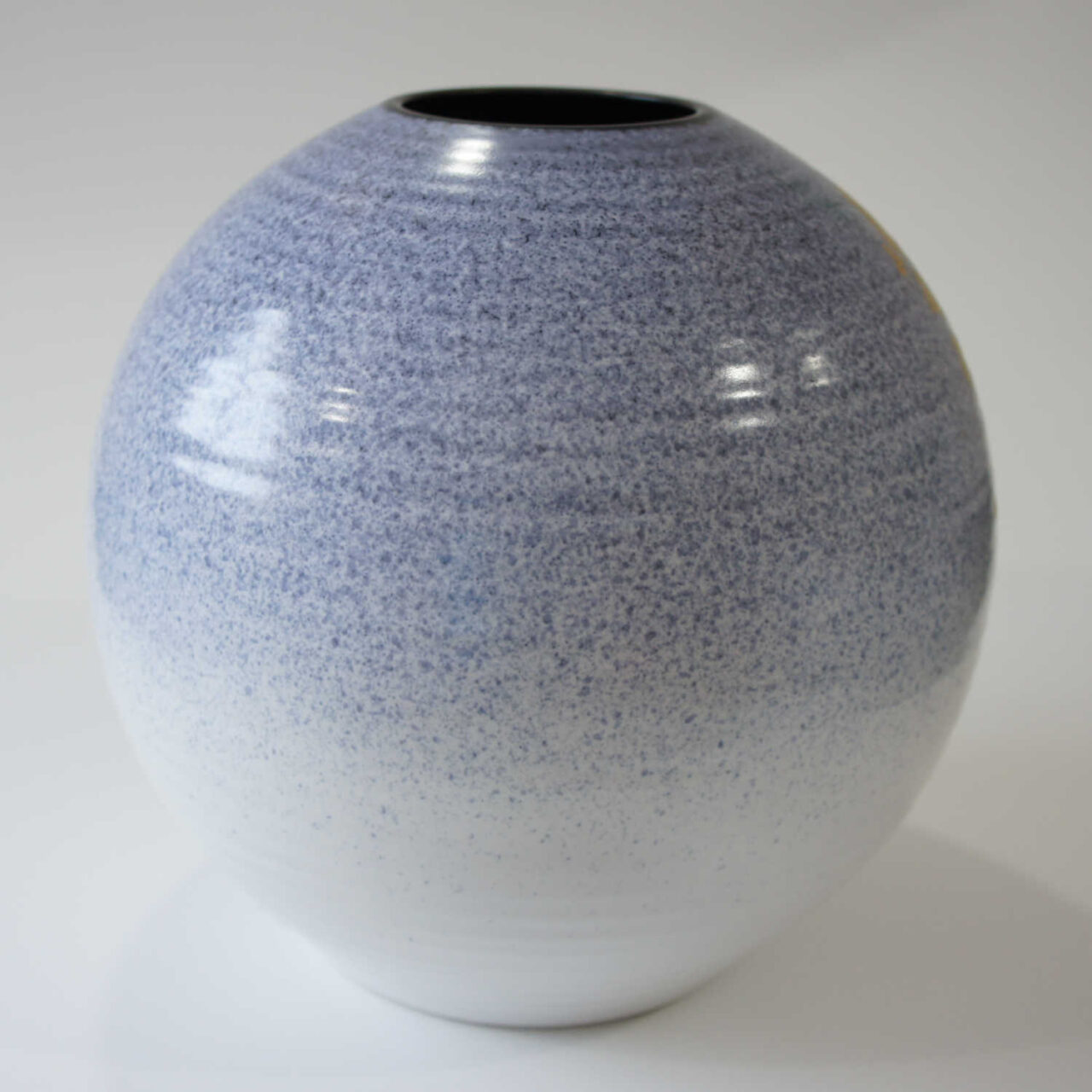 back side of Japanese ceramic vase