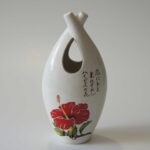 floral Japanese ceramic vase