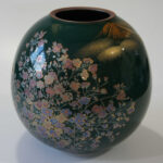 floral Kutani vase