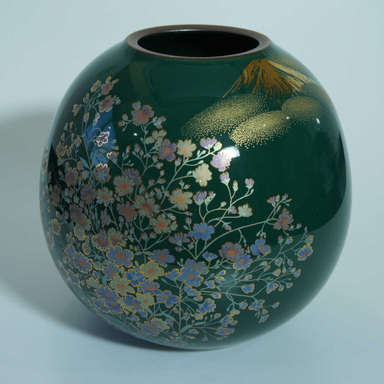 floral Kutani vase