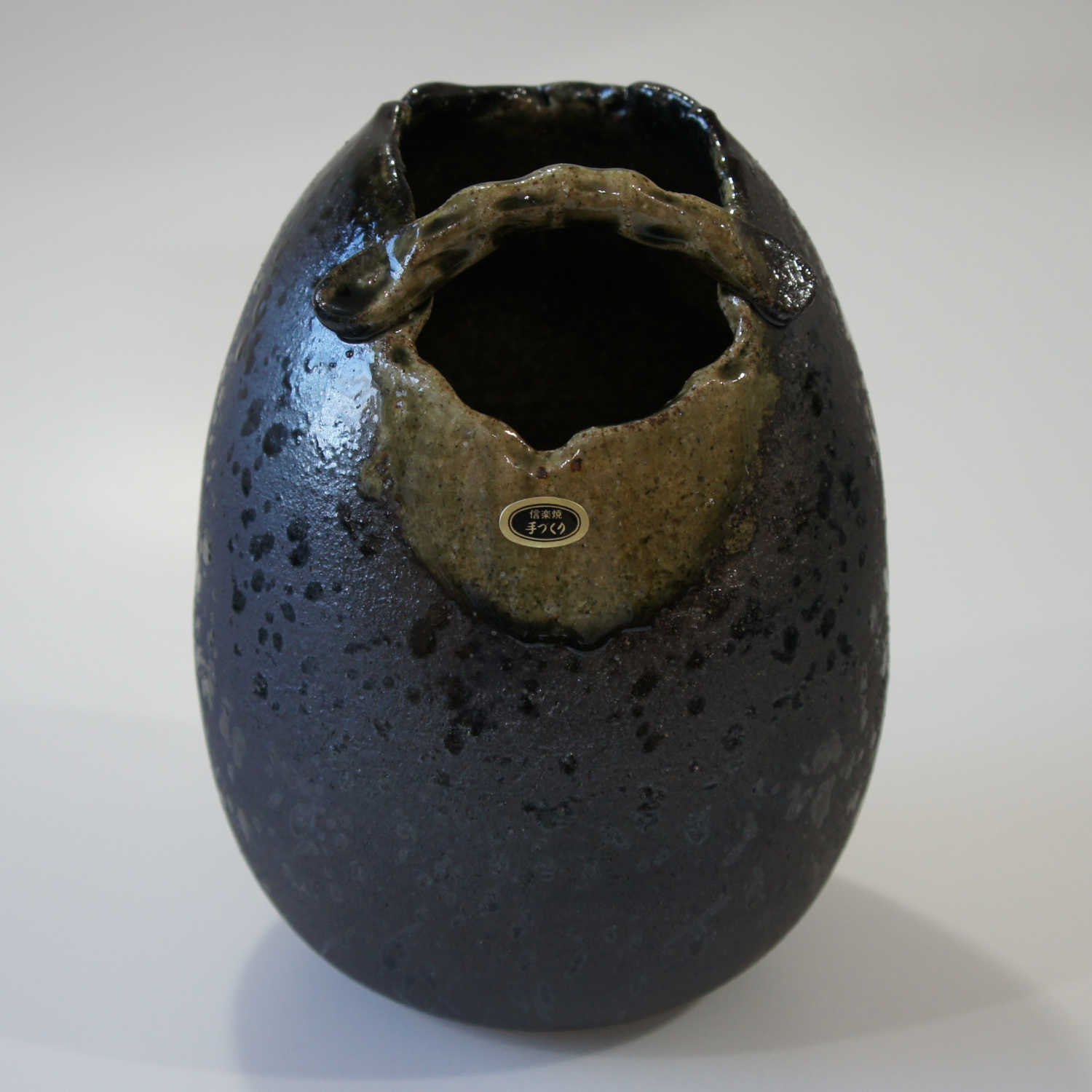 Japanese ceramics vase Shigaraki